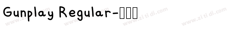 Gunplay Regular字体转换